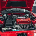 Motor VTEC Turbo Honda em destaque, mostrando potência e eficiência